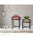 Mauro Ferretti TAFEL FUJI SET 2 STUKS CM Ø 40X50-35X40