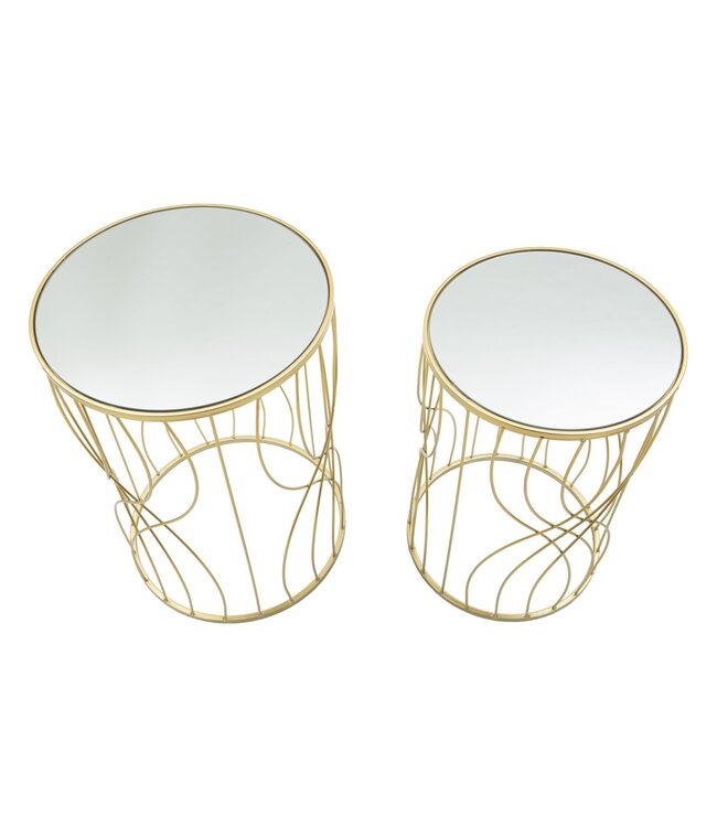 Mauro Ferretti TAFEL LIGNE SET 2ST CM Ø 38X55-33X50