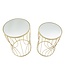 Mauro Ferretti TAFEL LIGNE SET 2ST CM Ø 38X55-33X50