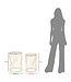 Mauro Ferretti TAFEL LIGNE SET 2ST CM Ø 38X55-33X50