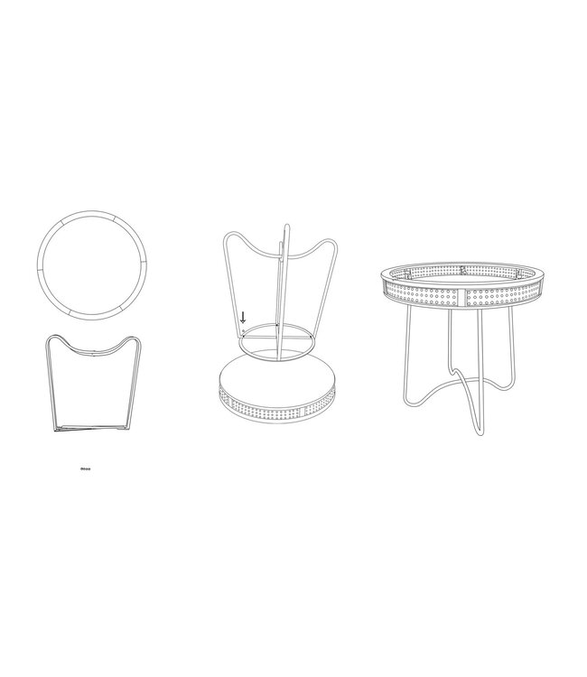 Mauro Ferretti TAFEL FUJI CM Ø 60X60,5 - 1425830001