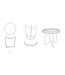 Mauro Ferretti TAFEL FUJI CM Ø 60X60,5 - 1425830001