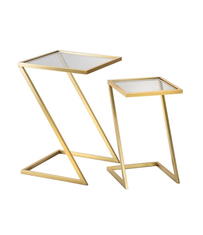 Mauro Ferretti BIJZETTAFEL Z SET2PC CM 40X40X60-30X30X50
