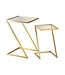 Mauro Ferretti BIJZETTAFEL Z SET2PC CM 40X40X60-30X30X50