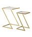 Mauro Ferretti BIJZETTAFEL Z SET2PC CM 40X40X60-30X30X50