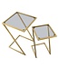 Mauro Ferretti BIJZETTAFEL Z SET2PC CM 40X40X60-30X30X50