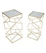 Mauro Ferretti TAFEL GLASSY SET 2 STUKS CM 31,5X31,5X68-28X28X64