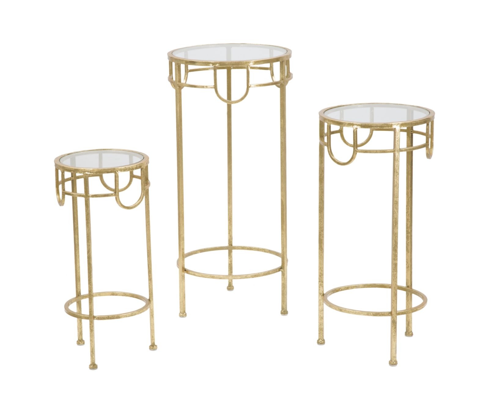 TV-HOUDER GOUD SET VAN 3 STUKS CM Ø 33X70
-28X60-23X50 afbeelding