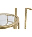 Mauro Ferretti TV-HOUDER GOUD SET VAN 3 STUKS CM Ø 33X70<br />
-28X60-23X50