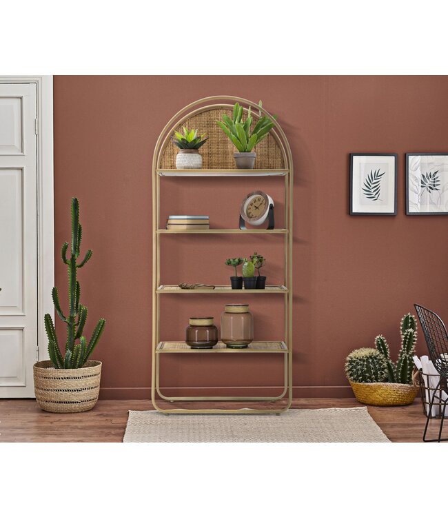 Mauro Ferretti BOEKENPLANK PANAMA ROND CM 80X40X180