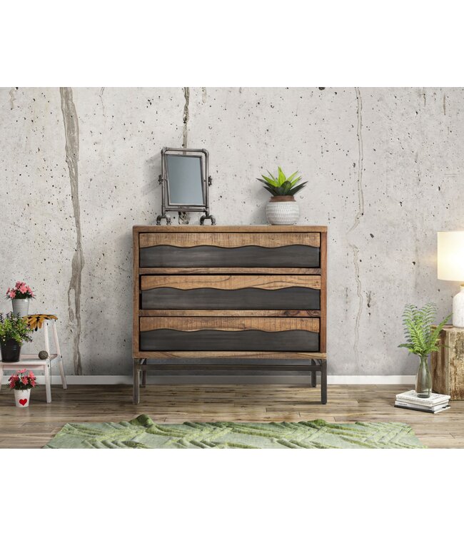 Mauro Ferretti DRESSOIR YELLOWSTONE CM 88X45X80 (LEGNO DI ACACIA NILOTICA)