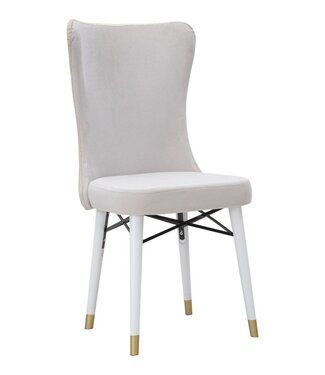 Mauro Ferretti MIMOZA CRÈME STOELENSET 2 STUKS CM 40X65X99