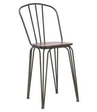 Mauro Ferretti STOEL HARLEM 54X45X102 SET VAN 2 STUKS (ZITHOOGTE CM 61)
