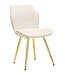 Mauro Ferretti PARIS STOEL SPACE CRÈME/GOUD SET 2 PZ CM 46X58X77