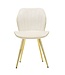 Mauro Ferretti PARIS STOEL SPACE CRÈME/GOUD SET 2 PZ CM 46X58X77