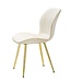 Mauro Ferretti PARIS STOEL SPACE CRÈME/GOUD SET 2 PZ CM 46X58X77