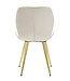 Mauro Ferretti PARIS STOEL SPACE CRÈME/GOUD SET 2 PZ CM 46X58X77