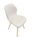 Mauro Ferretti PARIS STOEL SPACE CRÈME/GOUD SET 2 PZ CM 46X58X77