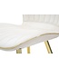 Mauro Ferretti PARIS STOEL SPACE CRÈME/GOUD SET 2 PZ CM 46X58X77