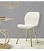 Mauro Ferretti PARIS STOEL SPACE CRÈME/GOUD SET 2 PZ CM 46X58X77
