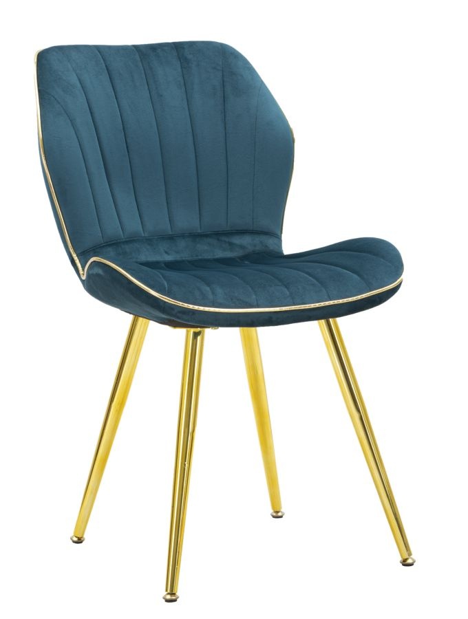 PARIS STOEL SPACE TAIL/GOUD SET 2 PZ CM 46X58X77 afbeelding