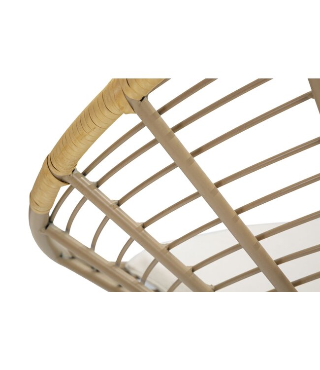 Mauro Ferretti STOEL PANAMA GRID MET KUSSEN CM 72X56,5X88