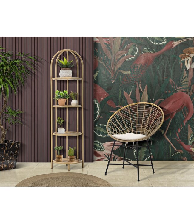 Mauro Ferretti STOEL PANAMA GRID MET KUSSEN CM 72X56,5X88