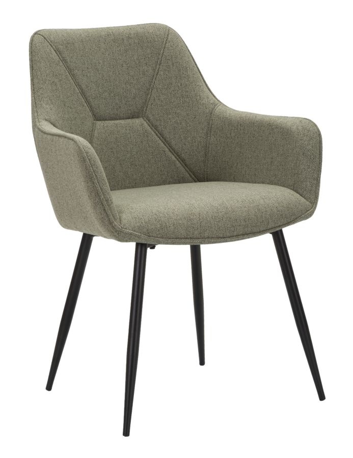 STOEL VICENZA GROEN SET 2 STUKS CM 58X63X85,5 afbeelding
