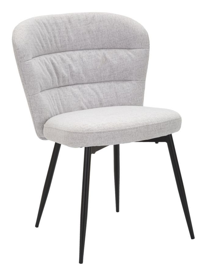 STOEL LOSANNA GRIJS SET 2 PZ CM 58X60,5X85 afbeelding