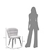 Mauro Ferretti STOEL LOSANNA GRIJS SET 2 PZ CM 58X60,5X85