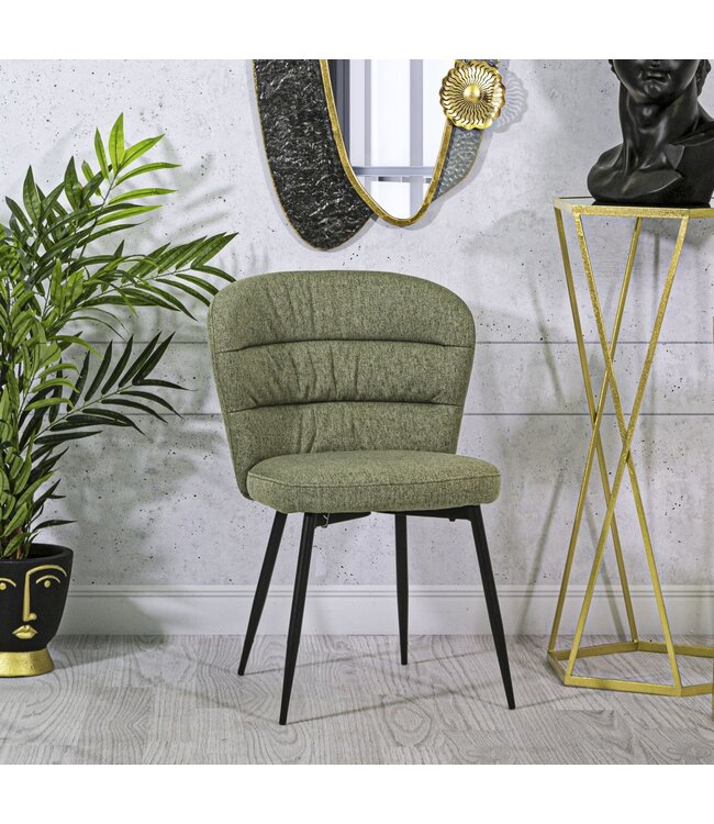 Mauro Ferretti STOEL LOSANNA GROEN SET 2 PZ CM 58X60,5X85