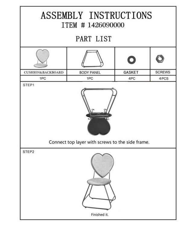 Mauro Ferretti HART STOEL CM 37X47X80