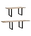 Mauro Ferretti EETTAFELRAND -UITSCHUIFBAAR- CM 180X90X77-TOTALE LENGTE 280 (MANGOHOUT)