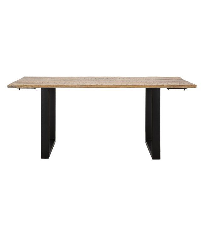 Mauro Ferretti EETTAFELRAND -UITSCHUIFBAAR- CM 180X90X77-TOTALE LENGTE 280 (MANGOHOUT)