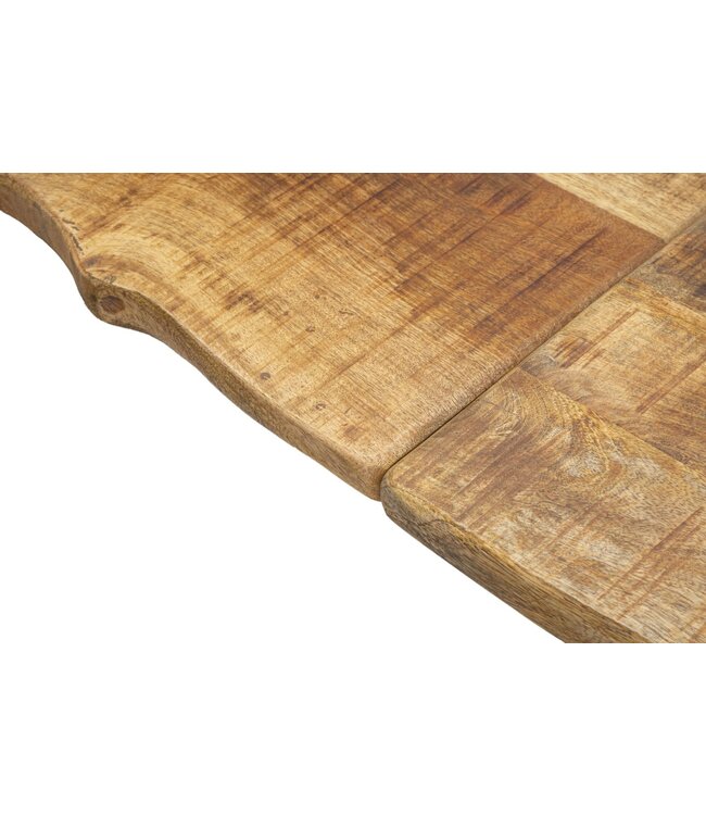 Mauro Ferretti EETTAFELRAND -UITSCHUIFBAAR- CM 180X90X77-TOTALE LENGTE 280 (MANGOHOUT)