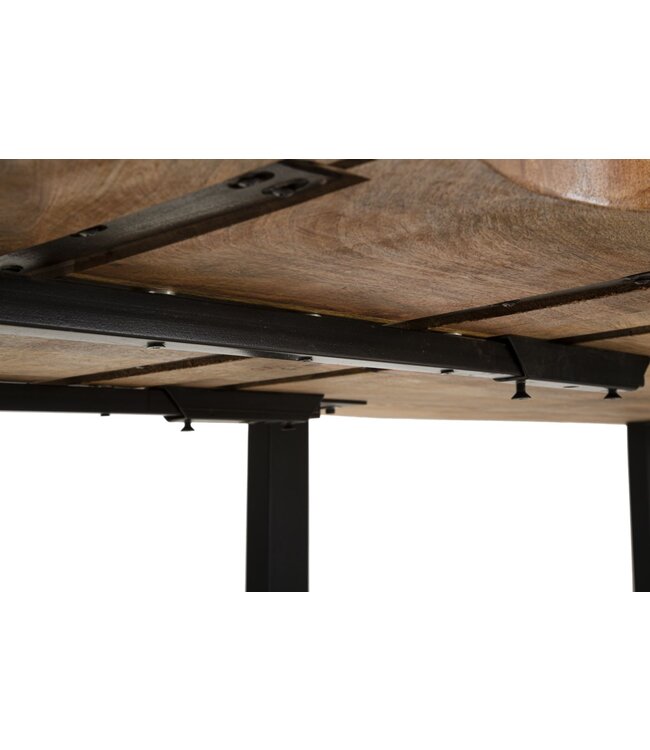 Mauro Ferretti EETTAFELRAND -UITSCHUIFBAAR- CM 180X90X77-TOTALE LENGTE 280 (MANGOHOUT)