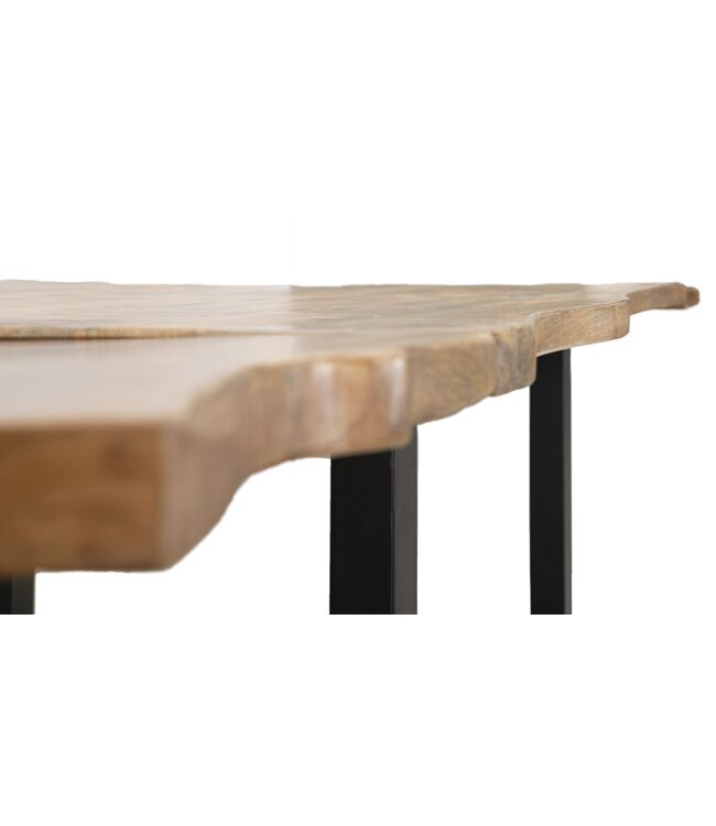 Mauro Ferretti EETTAFELRAND -UITSCHUIFBAAR- CM 180X90X77-TOTALE LENGTE 280 (MANGOHOUT)