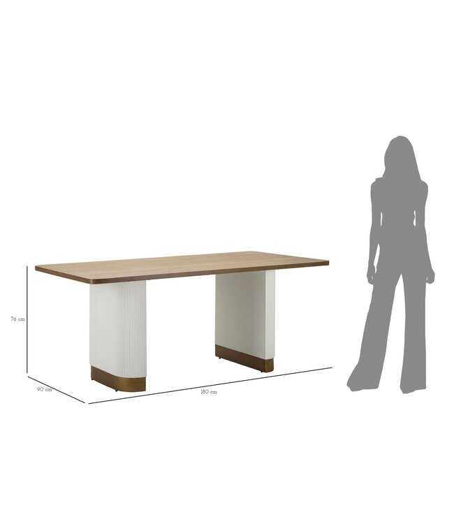 Mauro Ferretti EETTAFEL TOLOSA CM 180X90X76