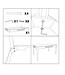 Mauro Ferretti EETTAFEL MATERA CM 180X90X80
