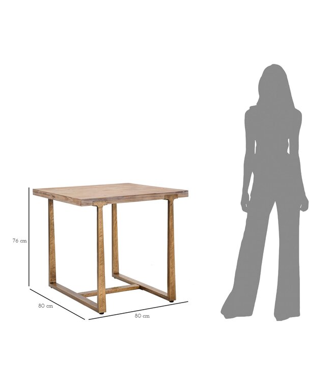 Mauro Ferretti EETTAFEL ANKARA CM 80X80X76