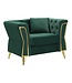 Mauro Ferretti FAUTEUIL EMY GROEN MET KUSSEN CM 104X83X76