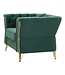 Mauro Ferretti FAUTEUIL EMY GROEN MET KUSSEN CM 104X83X76
