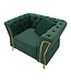 Mauro Ferretti FAUTEUIL EMY GROEN MET KUSSEN CM 104X83X76