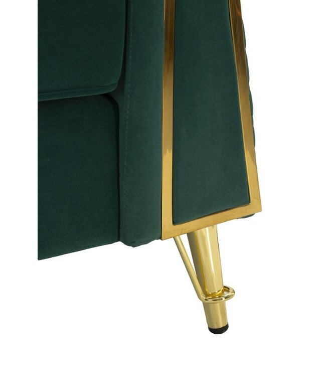 Mauro Ferretti FAUTEUIL EMY GROEN MET KUSSEN CM 104X83X76