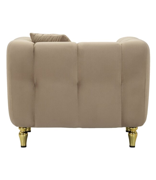 Mauro Ferretti FAUTEUIL ALMA GRIJS MET KUSSEN CM 97X81X71