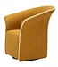 Mauro Ferretti SENAPE SIENA DRAAIFAUTEUIL CM 83,5x66x80 (ZITHOOGTE: CM 42 )