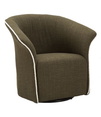 Mauro Ferretti SIENA GREEN DRAAIFAUTEUIL CM 83,5x66x80 (ZITHOOGTE CM 42)