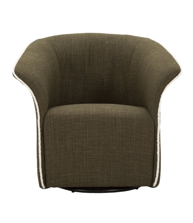 Mauro Ferretti SIENA GREEN DRAAIFAUTEUIL CM 83,5x66x80 (ZITHOOGTE CM 42)