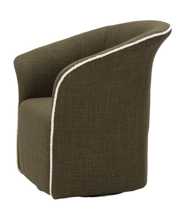 Mauro Ferretti SIENA GREEN DRAAIFAUTEUIL CM 83,5x66x80 (ZITHOOGTE CM 42)