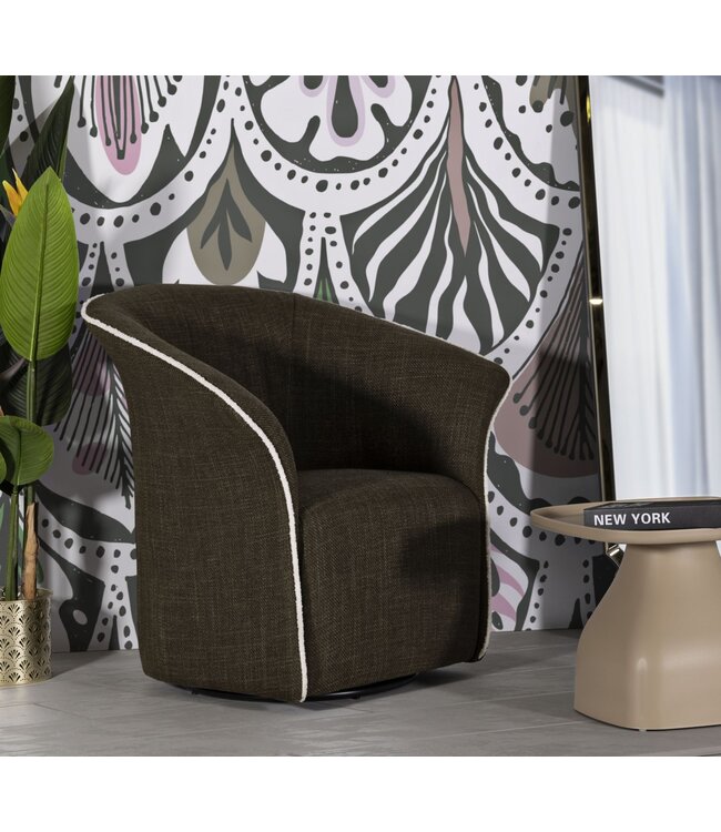 Mauro Ferretti SIENA GREEN DRAAIFAUTEUIL CM 83,5x66x80 (ZITHOOGTE CM 42)